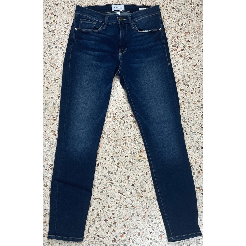 Frame Le Skinny De Jeanne Crop Women's 5 Pocket Straight Leg Denim Jeans Size 28